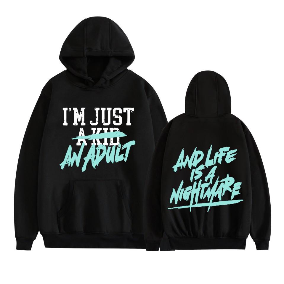 The Casual and Fashionable Hooded Men's and Women's Hoodies From I'M JUST A KIDE 2025 Are Selling Well In Harajuku
