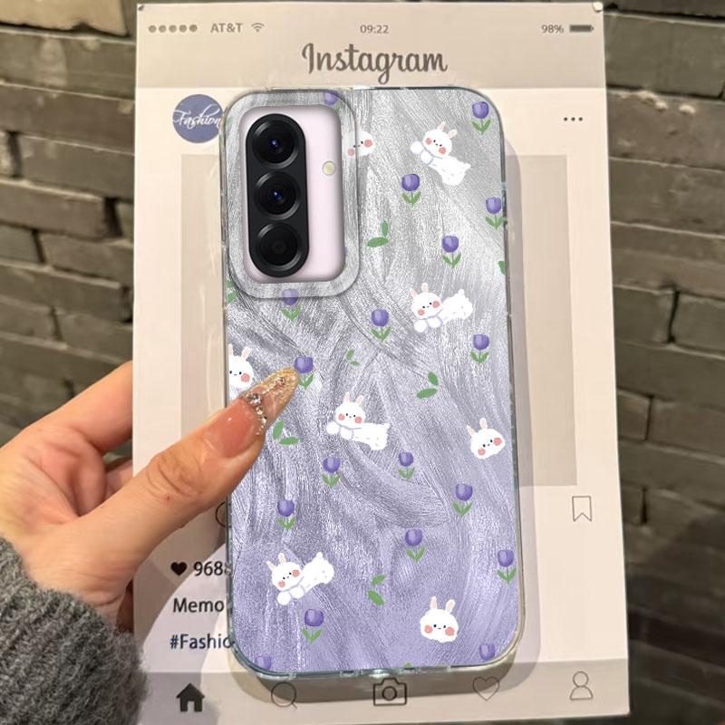 Cartoon Cat Dolphin Girls Case For Samsung Galaxy A56 A16 A26 A36 A06 A55 A35 A25 A15 A12 A32 A54 S24 S25 S22 S23 FE Funda Cover