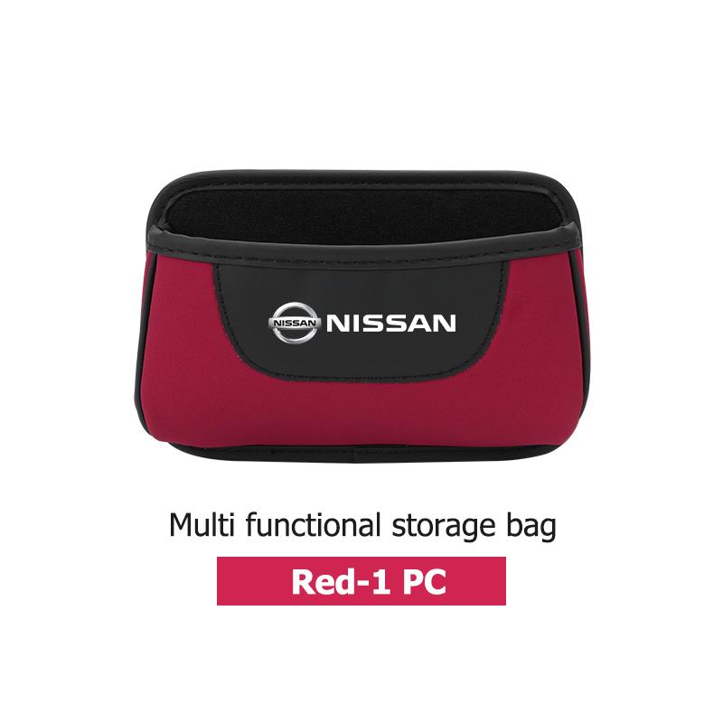 Paste Arbitrarily Car Door Storage Bag Seat Back Side Door Box For Nissan Juke Sentra Pathfinder Skyline Silvia GTR Nismo