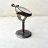 Classic Small Nautical Retro Brass Table Round Clock, Pole Stand