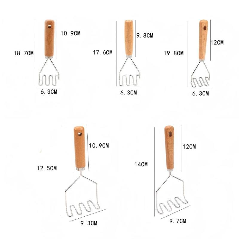 Edelstahl Schlammpresse Kartoffelstampfer Multifunktionaler Babybrei Saftpresse für Hausgemachte Säuglings Obst Gemüse Stampfen Kochen