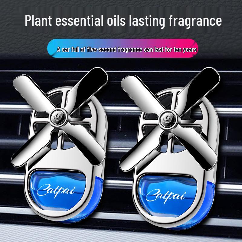 Car Vent Air Freshener with Dancing Ornamental Fan - Long-Lasting Scent for Interior Decoration