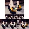 Elegante Damen Bohemian Stil Applikationen Blumen Knospen Hausschuhe Für Strand Spaß