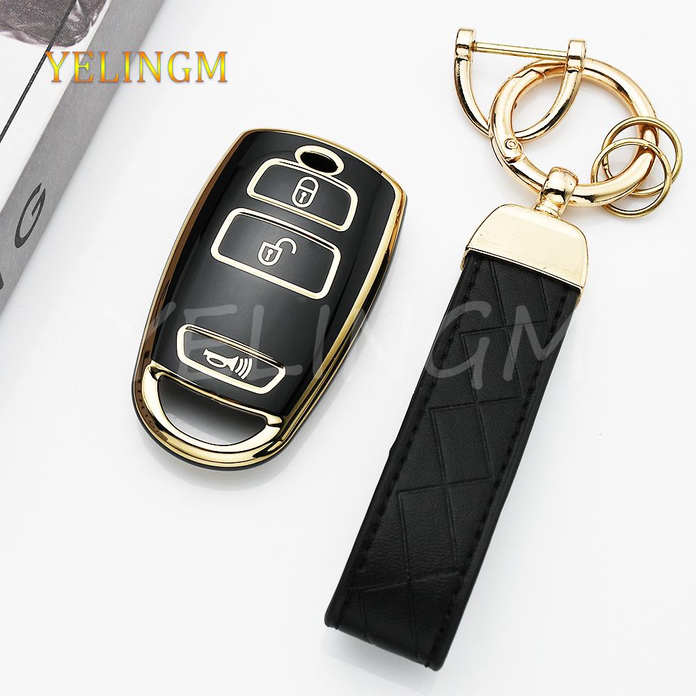 Tpu Protector Car Remote Key Shell Fob For Kia Grand Sedona Carnival Car Key Case Cover Holder Keychain Accessories