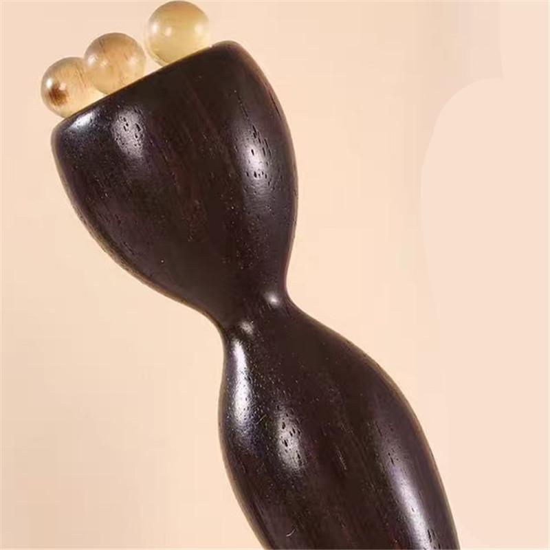 Brass Rosewood Facial Massage Eye Relaxation Spot Meridians Acupoint Handheld Beauty CareLotus Seedpod Professional Gua Sha Tool