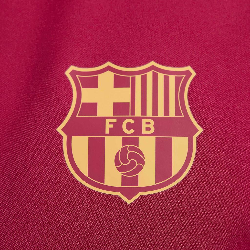 Nike FC Barcelona Strike Logo Retro Sportovní Stojáček Barevný Blok Ležérní Bunda Pánská Bunda Vznešená Červená FJ5427-620