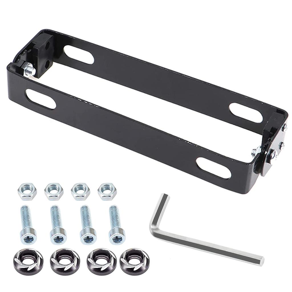 Motorcycle License Plate Bracket, Stainless Steel, Easy Installation, Universal Number