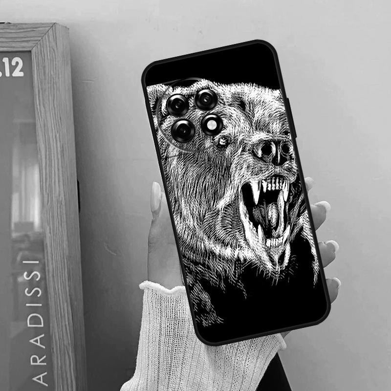Cartoon Grizzly Bear Case For OnePlus Nord CE 5 2 3 4 Lite N20 N30 OnePlus 15 13 12 10 R 13T 10T 11 9 10 Pro Cover