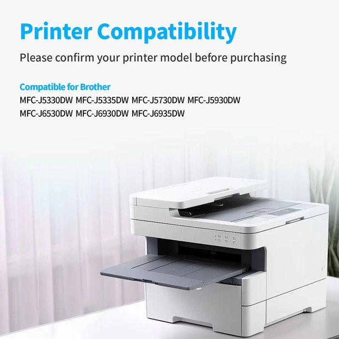 Cartouche d'encre - MEGOFFICE - LC3219XL - Compatible Brother - Pack de 4 - Rendement élevé