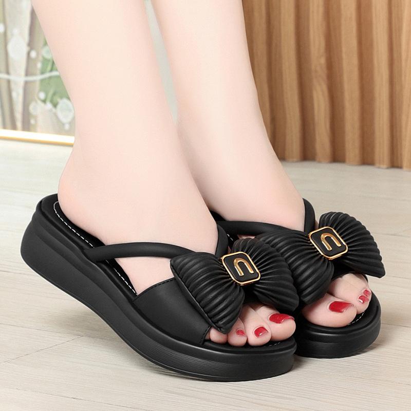 

Мода Модные Удобные Туфли на Толстой Подошве Ношение Женской Обуви с Дерьмом и Мягкой Подошвой Обувь Обувь для Босоножек с Открытым Носком Летние Сандалии 36