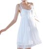 Fairy wind lace nightgown summer fun temptation suspender nightdress women's loungewear with chest pad pajama set