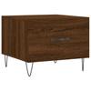 Coffee Table Brown Oak Effect 50x50x40 cm Engineered Wood