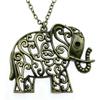 Elephant Head Pendant Necklace Lucky Boho Tribal Style Jewelry 45cm or 70cm Long Chain