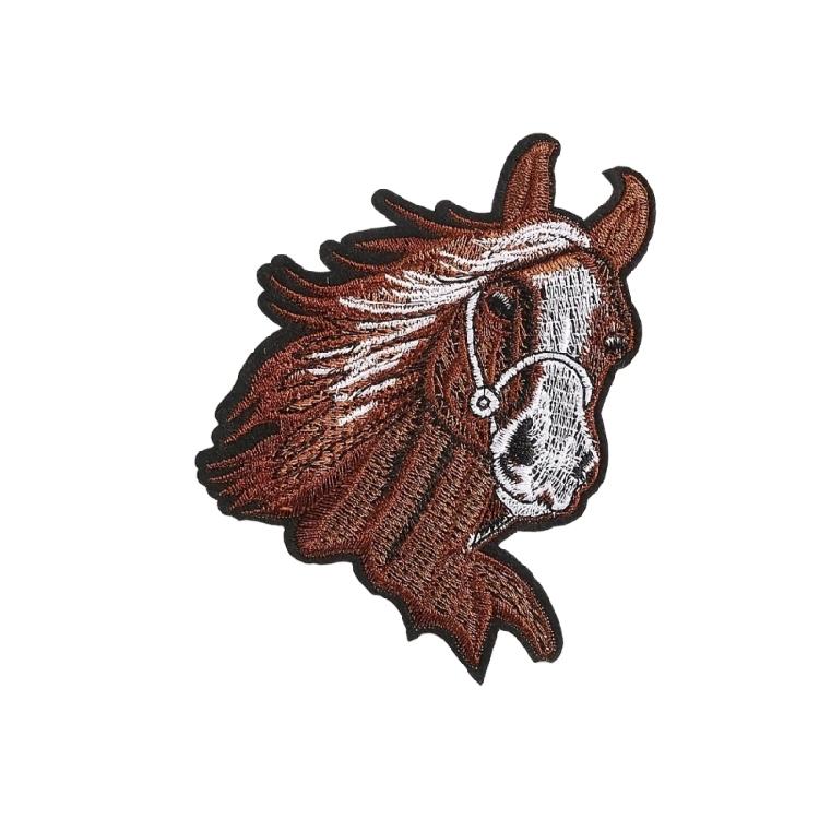 Ponies Embroidered Patches Horse Head Iron On Patches Applique Patches Animal Sewing On Patches Sewing Patches for Hat