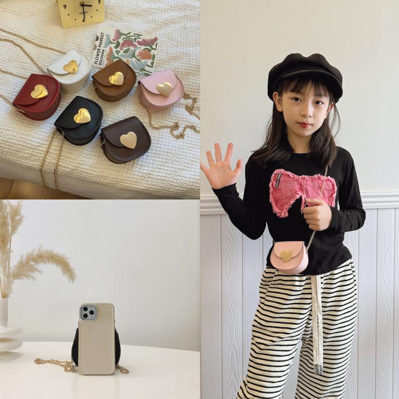 Solid Color Sweet Fresh Girls Casual Small Crossbody Bag For School Play Daily