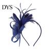 Leggera Fascia per Capelli con Piume Donna Fascia Floreale Retrò Rete con Piume Fascintor per Tea Party Accessorio Capelli per Feste Cocktail Comoda