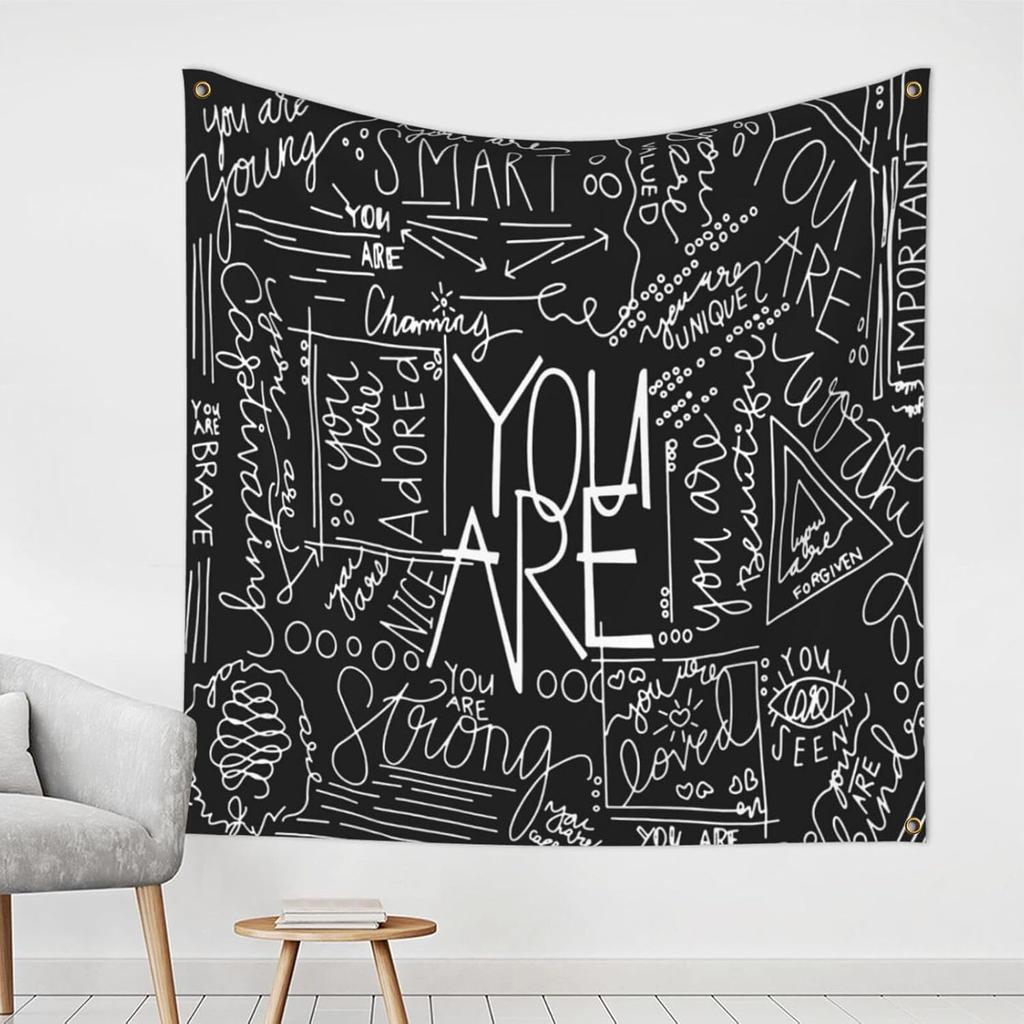 Quote You Are Wall Tapestry Inspirational Classroom Positive Kids Tapestries Wall Hanging Motivational Positive Affirmations