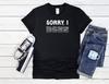 Sorry I DGAF Hidden Message Guitar Men Women Unisex T Shirt Hoodie Baseball 3870