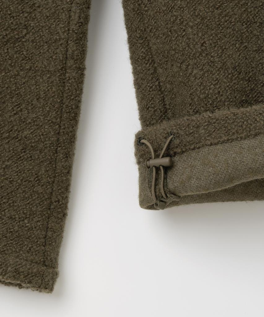 MILLO WOMEN Boucle Zipper Trousers [Khaki]
