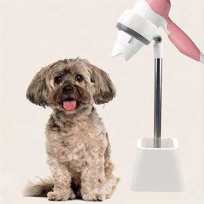 Hands-Free Pet Grooming Dryer Holder - Convenient and Easy Drying for Dogs and Cats