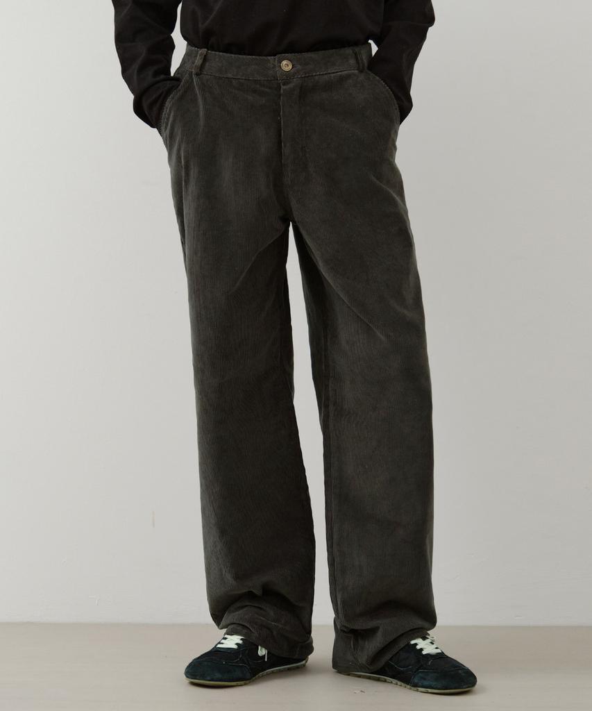 Wednesday Oasis Plain Corduroy Wide Pants_Khaki(W25-Pt39)