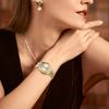 BUREI Women's Watch Japanese Quartz Analog Waterproof Silver Diamond Dial Stainless Steel Business Ladies Watch Popular Stylish Simple Cute Gift for