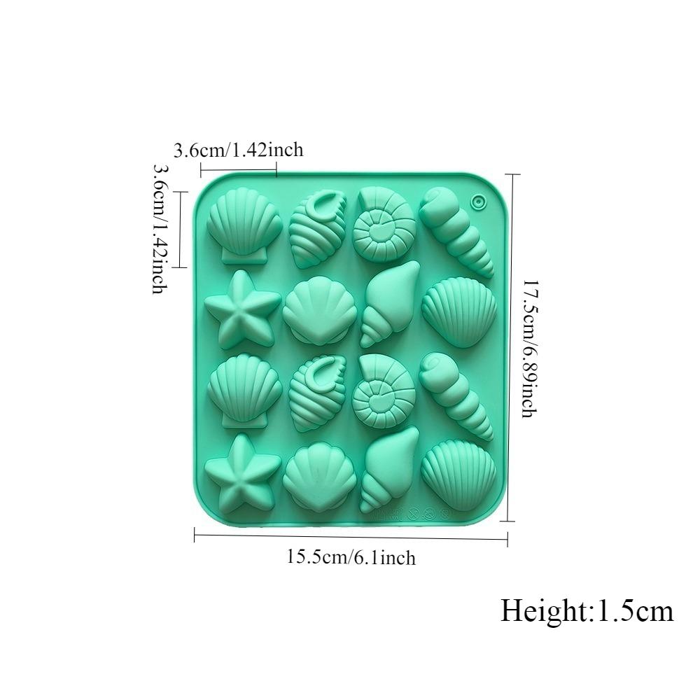 Seashell Beach Chocolate Silicone Molds Ocean Themed Cake Baking Molds for Candy Fondant Cupcake Cookie Dessert DIY Suppies