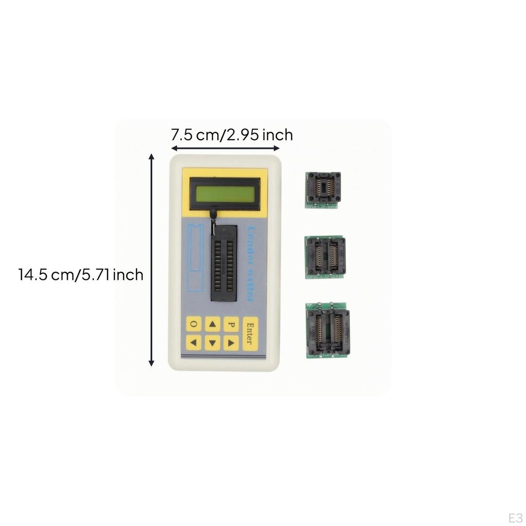 Integrated Circuit IC Tester Screen Display Handheld Control Buttons
