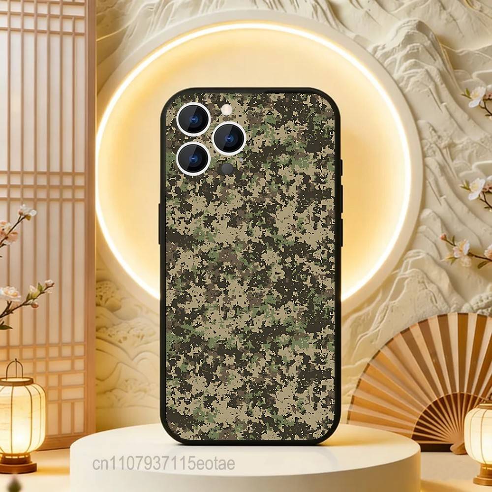 

Камуфляж Камо Военный крутой Чехол для телефона Для iPhone 17,16,15,14,13,12,11,Pro,Max,Plus,E,Air,Mini Черный Ударопрочный Funda Чехол iPhone14ProMax