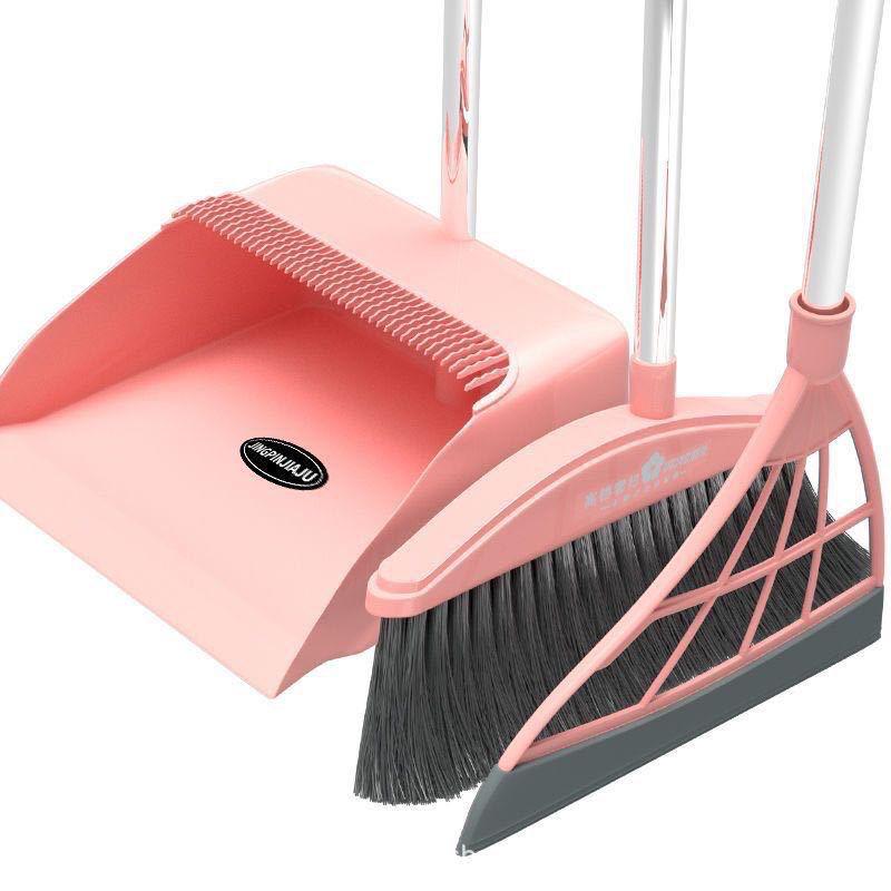 Durable Broom & Dustpan Set for Living Room & Bathroom
