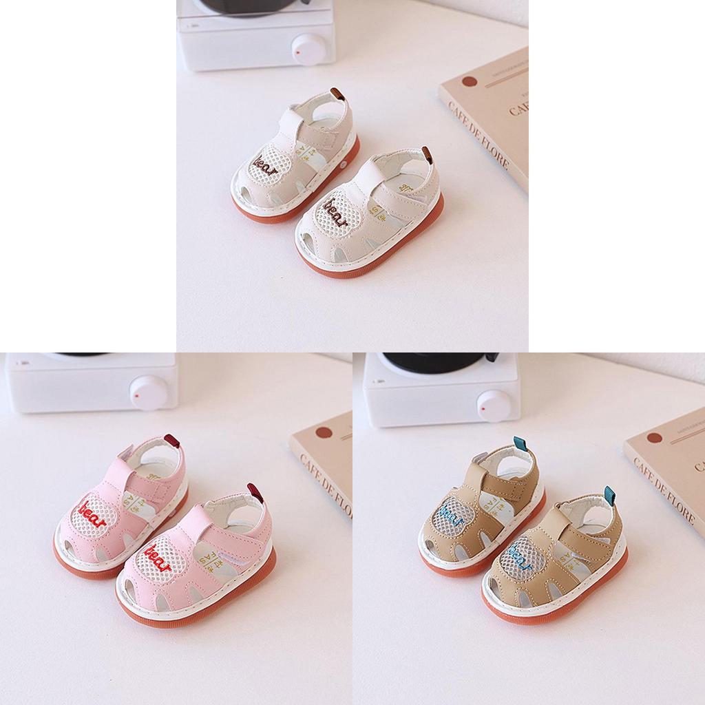 Baby Boys Girls Soft Sole Summer Shoes With Magic Tape For Toddler Walking And Play