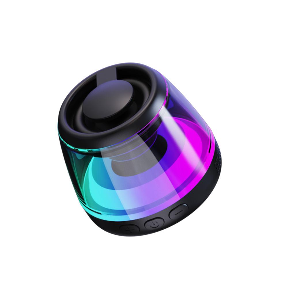 Mini Pocket Bluetooth Speaker Magnetic RGB Ambient Light Bluetooth SoundbarWireless TWS Stereo MP3 Music Player Support TF Card