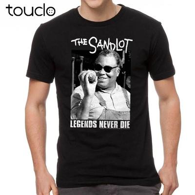 The Sandlot Legends Never Die Quote Graphic Unisexs Black Tshirt Unisex