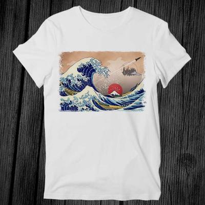 Hokusai The Great Wave Off Kanagawa Japanese Art Best Seller T Shirt Unisex Adult Gift Cool Music Fashion Top Vintage Retro Tee G475