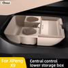 For XPeng X9 Silicone Storage Box  Center Console Under Layer Modification Special Car Interior Accessories Organizer