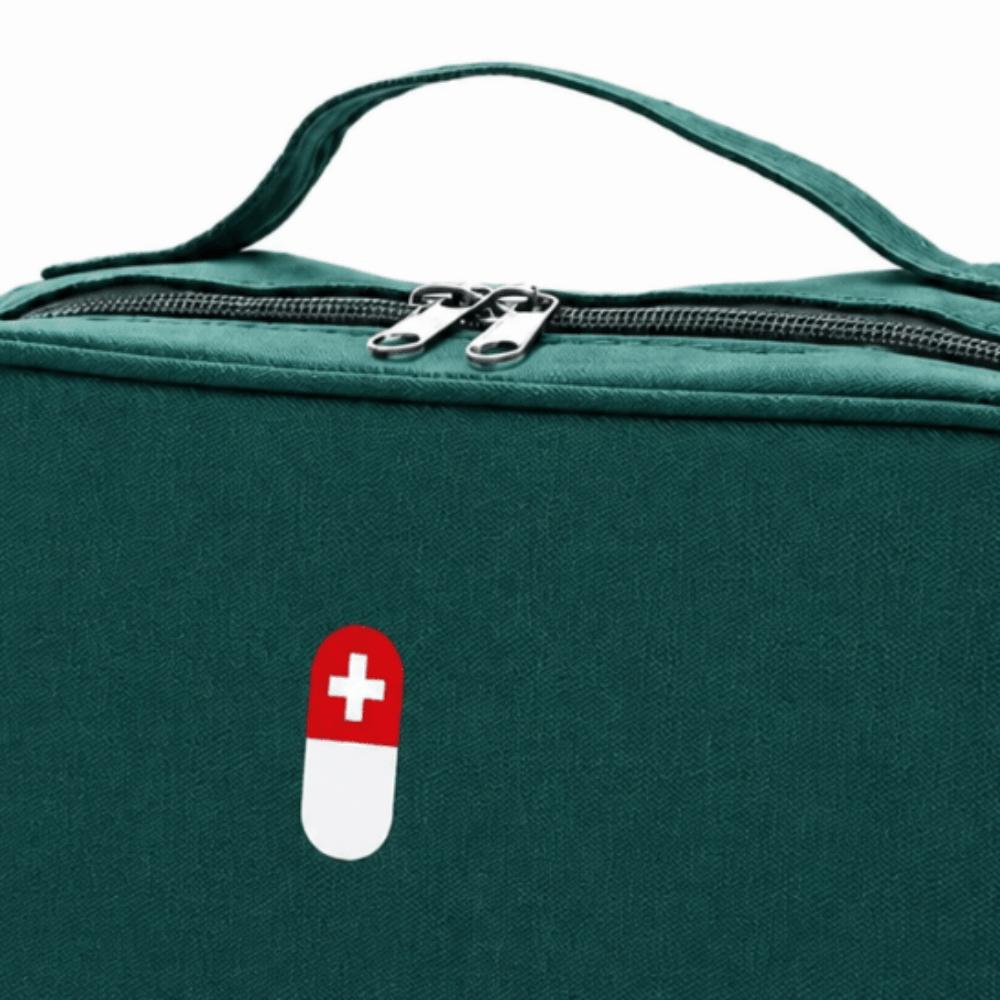 2 Pcs Waterproof Medical Emergency Bag Portable Trauma Kit Durable Medicine Storage Bag Outdoor Use зелёный