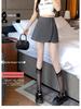 Women's High-Waist A-line Skirt with Irregular Slit and Anti-Exposure Design