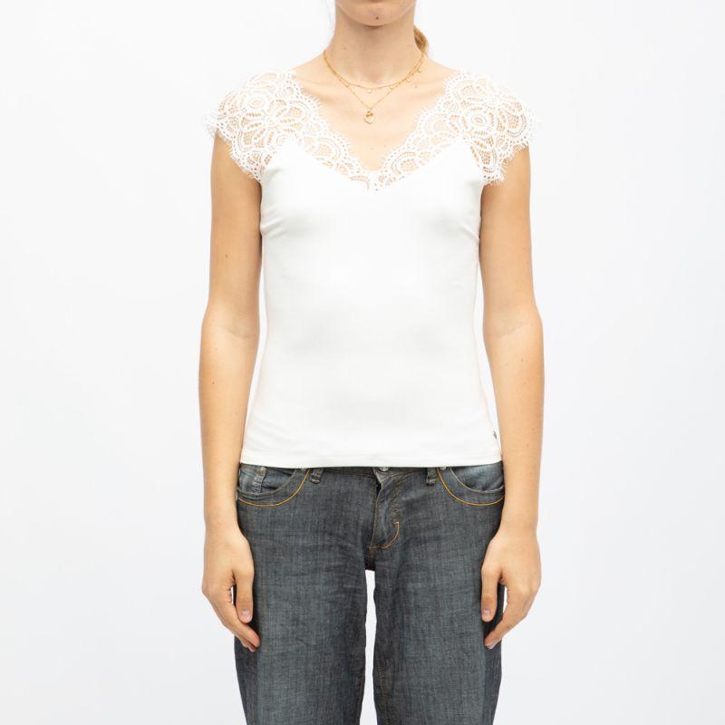 Débardeur brivia épaule en dentelle col V Femme DEELUXE 74