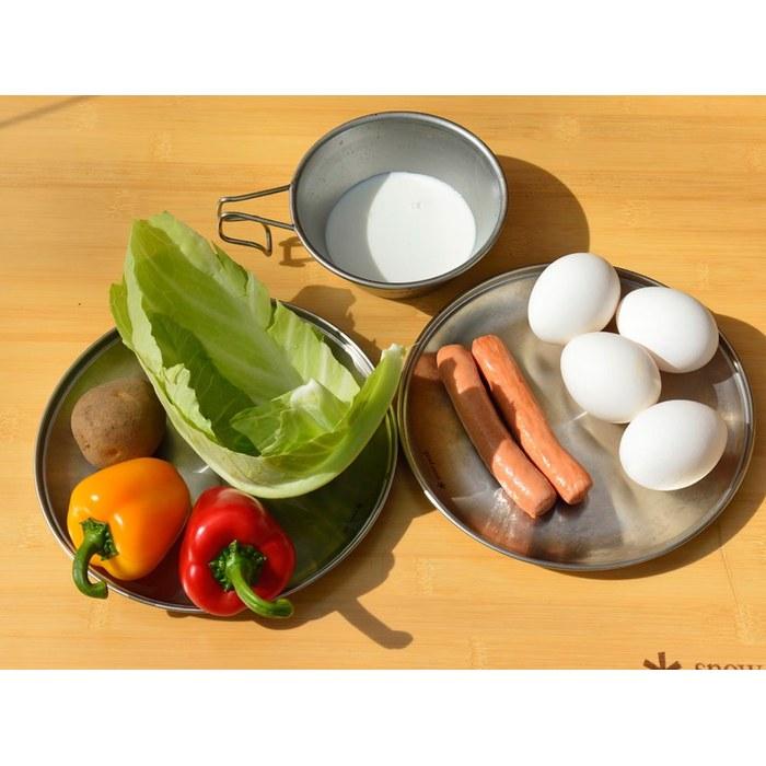 Snow Peak Stainless Steel SP Tableware Plate L TW034