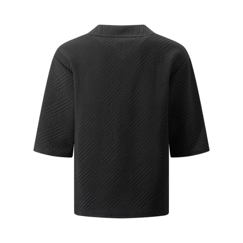 New Spring Summer Men's V-Neck Jacquard Sweater All-Match Breathable Soft Casual Comfort Knit Top