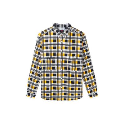 Levis Καρό Μοτίβο Φαρδιά Μακρυμάνικη Μπλούζα Ανδρικά πουκάμισα Κίτρινο A0953-0001
