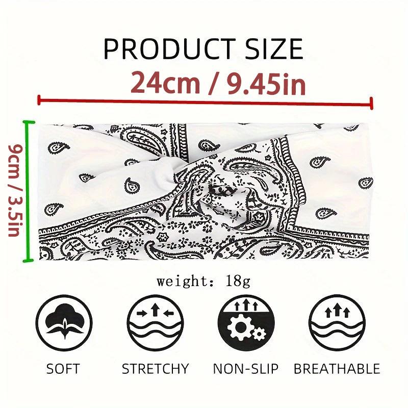 Vintage Solid Cross Wide Knotted Headbands for Women Extra Large Turban Workout Elastic Headband Fashion Yoga Hair Band Hair Accessories