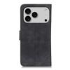 KHAZNEH For iPhone 17 Pro Max Case PU Leather Retro Texture Phone Cover