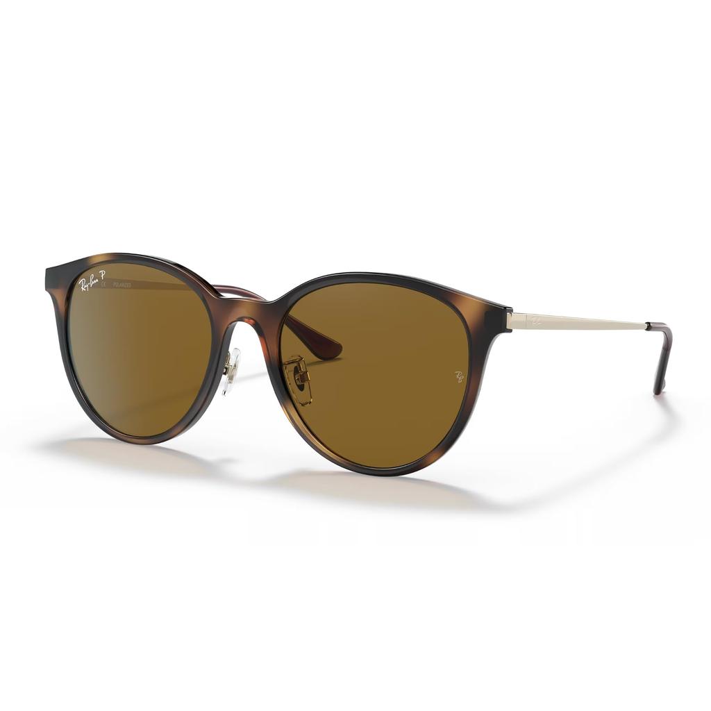 Sonnenbrille 0RB4334D HAVANA Japan 55 Asiatische Passform Ray-Ban 710/83 (GRATIS-Größe)