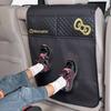 SEIWA Car Kick Guard Protects Seats from Storage Rear Black HELLO KITTY KT514, Stain, Pocket, Seat, & Gold,