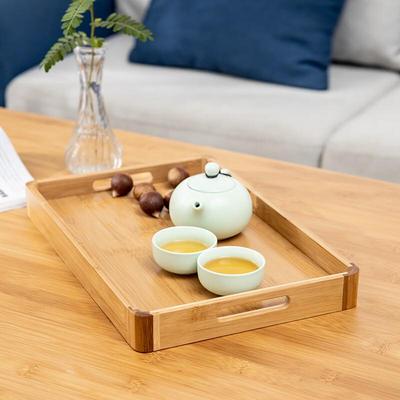 RuHan Japanese Style Bamboo Round Corner Tray