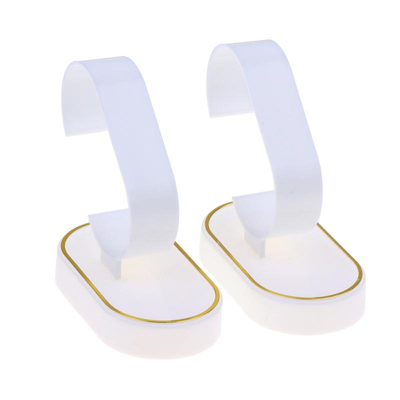 2/4Pcs Watch Bracelet Display Props Black/White Watch Display Rack C-Ring Bracket Counter Display Rack