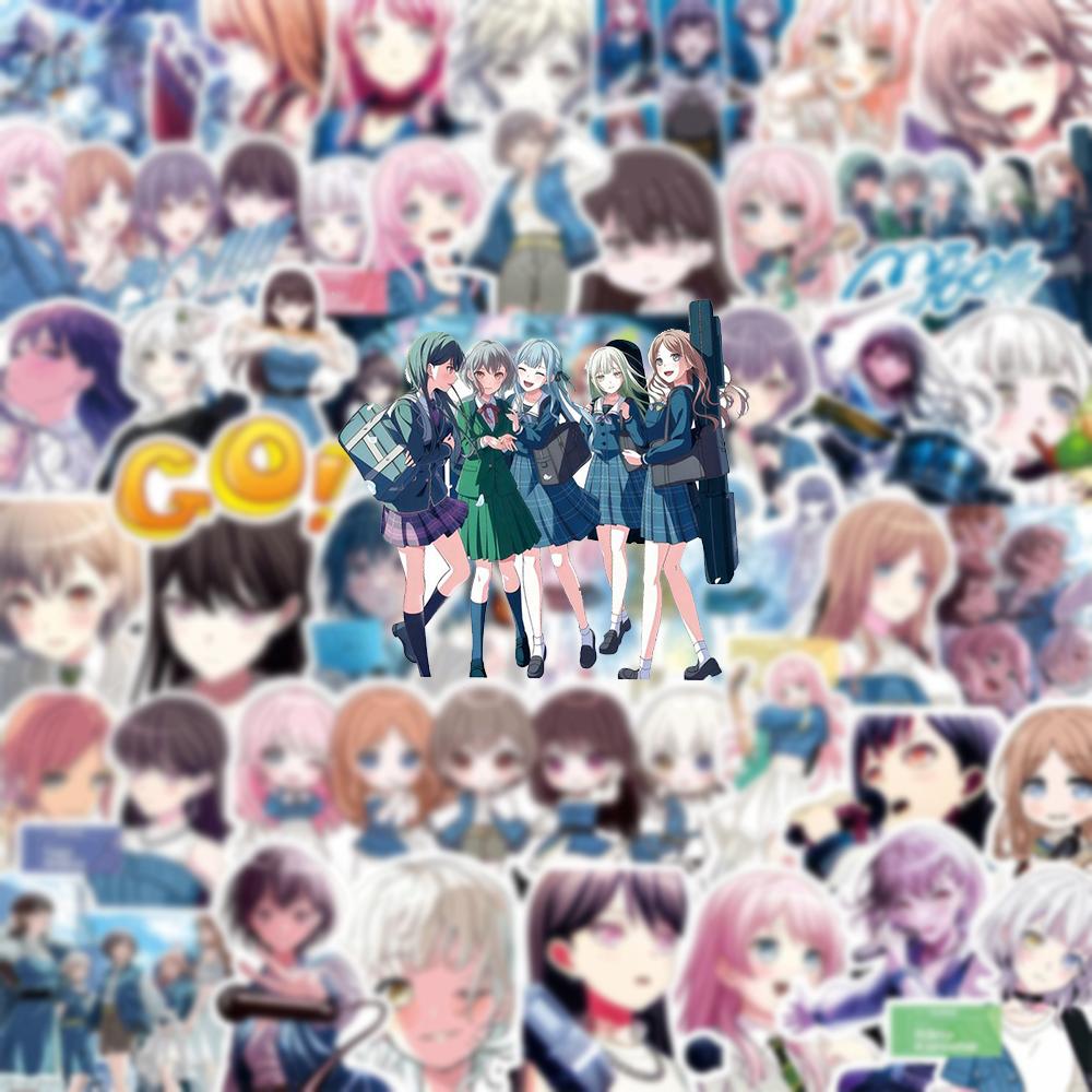 80pcs Kawaii Girls BanG Dream Stickers Mygo Anime Sticker Cute Takamatsu Tomori Anon Chihaya Rana Kaname Cartoon Decals
