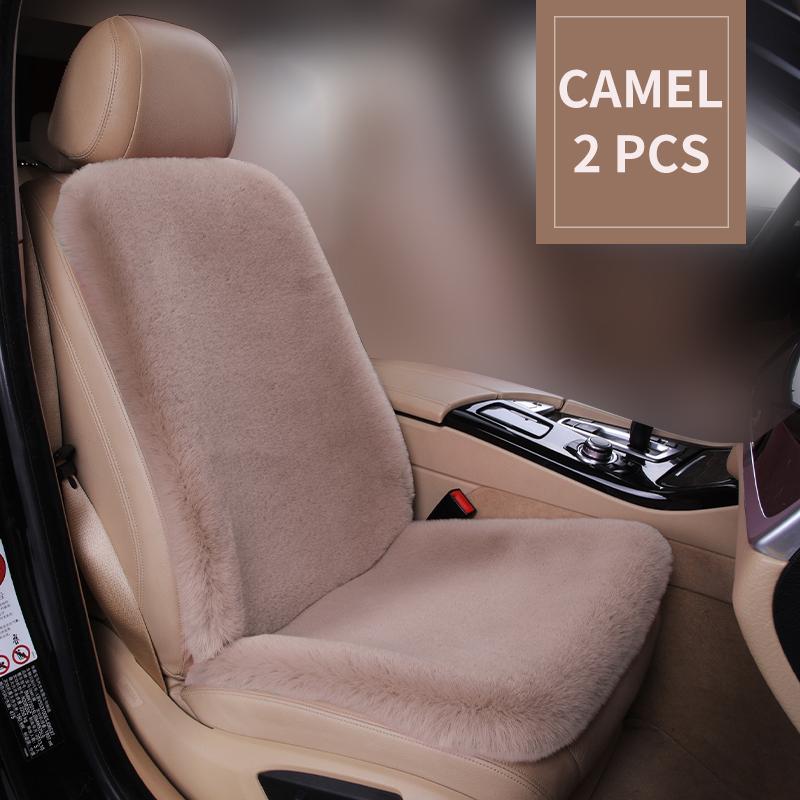 

Universal Winter Car Seat Cushion Headrest Faux Fur Sheepskin Front Rear Thickened Plush Car Seat Cover Warm Fluffy Auto Cushion