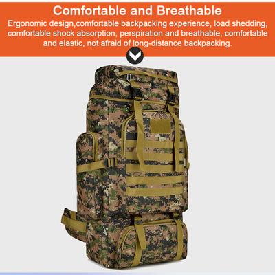Large Hiking Backpack 56-75L Men Women Travel Bag Waterproof Camping Backpack for Adult Travelling